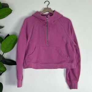 Lululemon Scuba Half Zip‎ Hoodie Pink Women’s size M/L